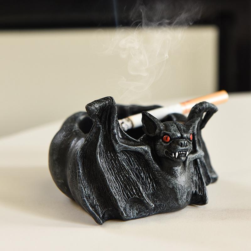 Gothic Bat Ashtray Resin Decor – Unique European & American Style Creepy Cute Smoking Ash Tray for Home Living Room, Bedroom, Study Desk Aesthetic Ornament, Creative Personality Home Decoration Gift Gothic Bat Ashtray Resin Decor – Unique European & American Style Creepy Cute Smoking Ash Tray for Home Living Room, Bedroom, Study Desk Aesthetic Ornament, Creative Personality Home Decoration Gift