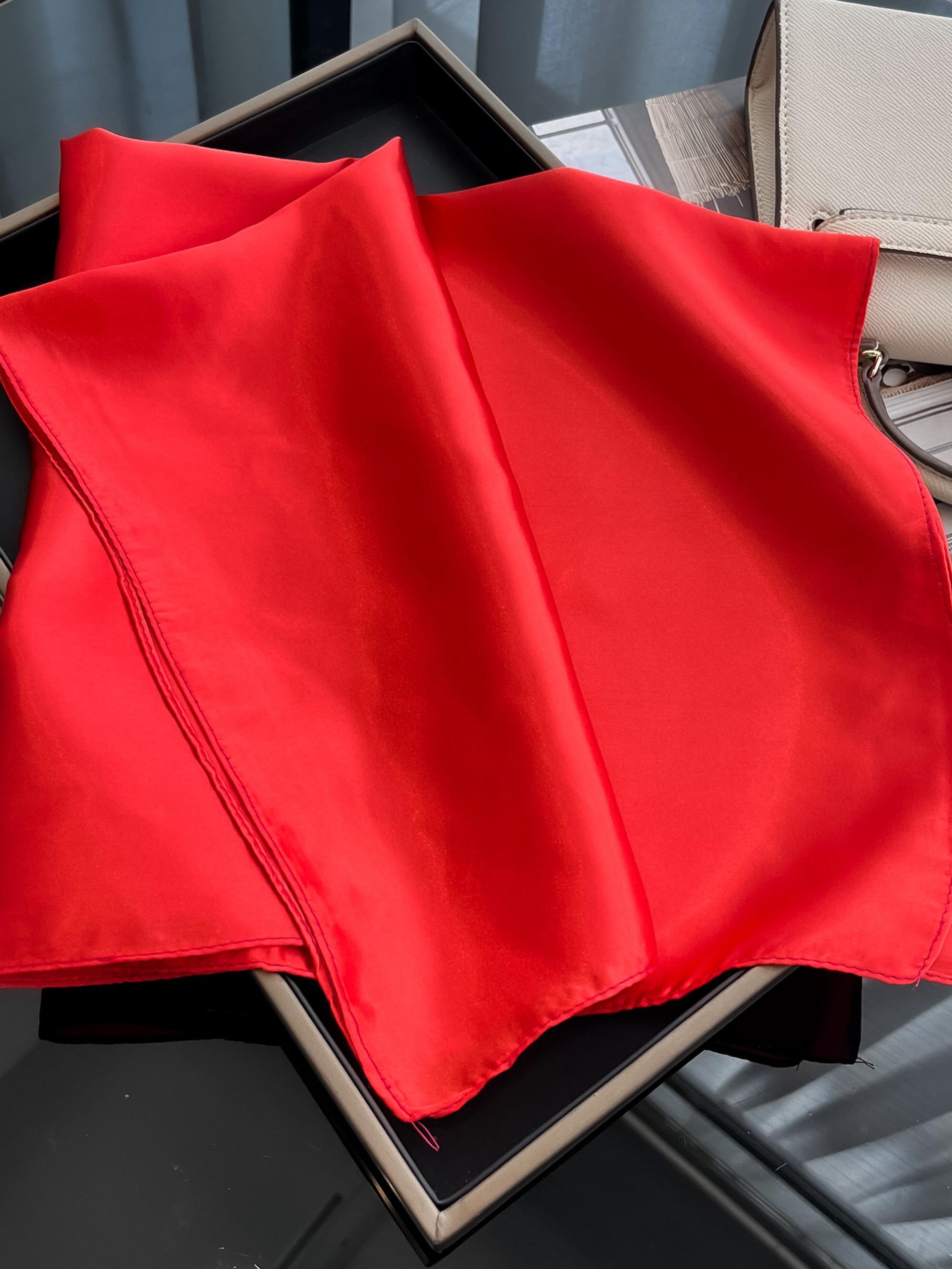 Women's Solid Color Square Scarf, Soft Comfortable Breathable Scarf for Daily Wear, Fashion Accessories for Women & Girls, Casual Soft Shawl, Fluffy Soft Scarf