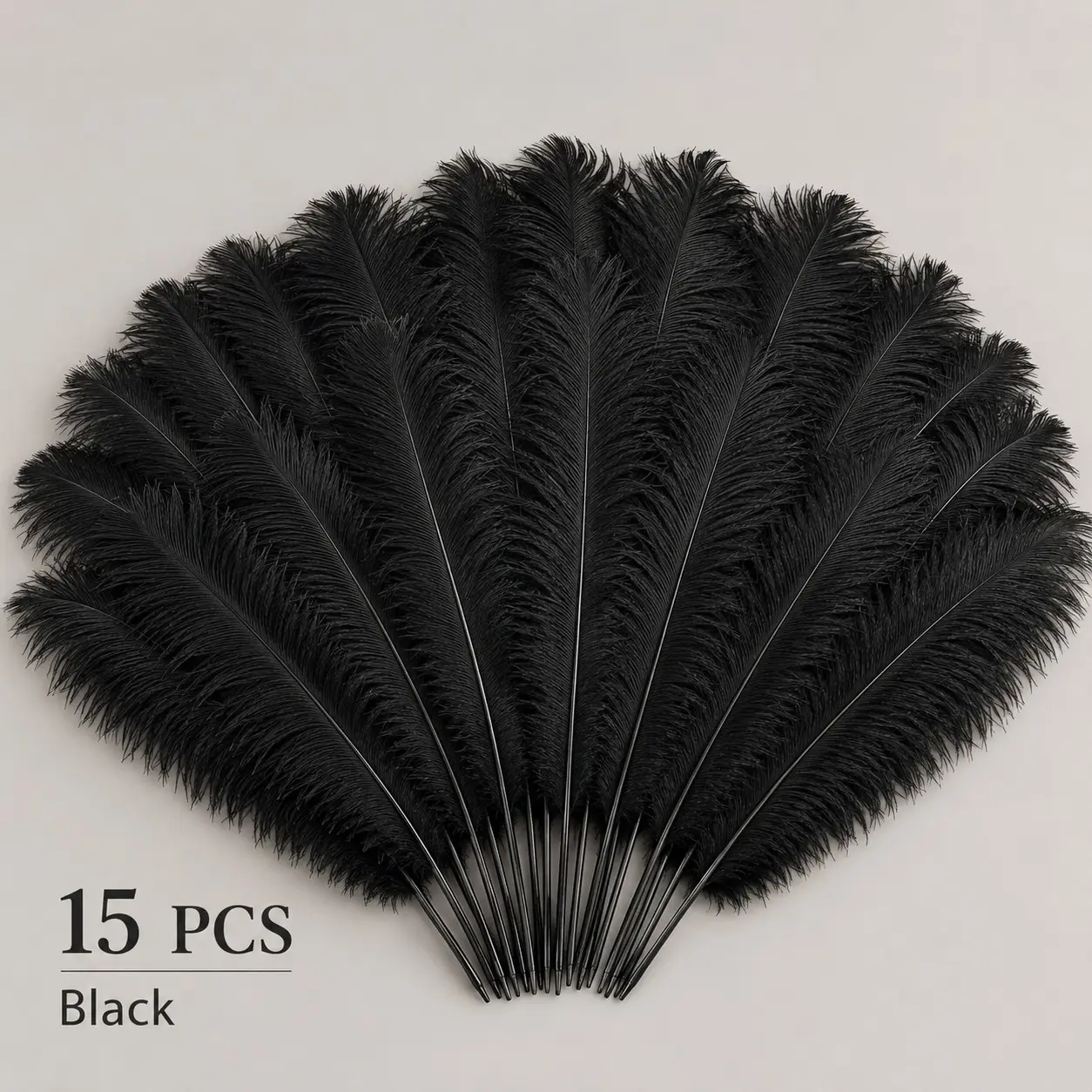 15pcs Faux Feather Plumes, 20-25cm Decorative Feathers for Weddings, Parties, Home Decor, Elegant Table Centerpieces, Vase Arrangements