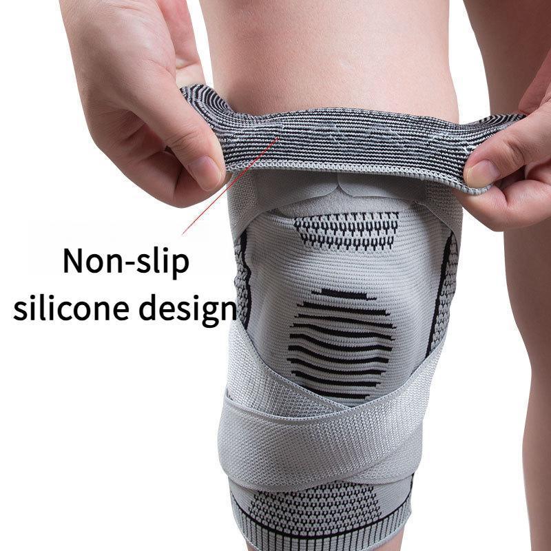 professional warm non-slip Knee Braces 2 Pack Compression Knee stabilizer Sleeves advanced Support for Men and Women Fitness Sports Running Basketball Workout volleyball pads durable design knee wrap bracewith side stabilizer