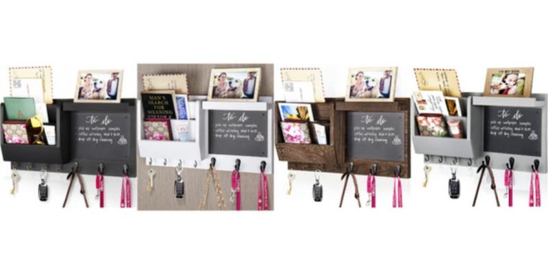 F-HP10 Key Holder for Wall - Mail Holder Organizer Wall Mount with Shelf - Hanging Key Rack Hanger with Hooks Decorative for Home Coat Letter Dog Leash Entryway Living Room Decor Farmhouse Metal F-HP10 Key Holder for Wall - Mail Holder Organizer Wall Mount with Shelf - Hanging Key Rack Hanger with Hooks Decorative for Home Coat Letter Dog Leash Entryway Living Room Decor Farmhouse Metal