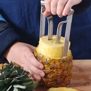 Stainless Steel Pineapple Corer & Slicer, Durable Kitchen Tool for Making Perfect Pineapple Rings, Food Safe, Perfect for Home and Restaurant Use, FruitDD22HomeCookJoy
