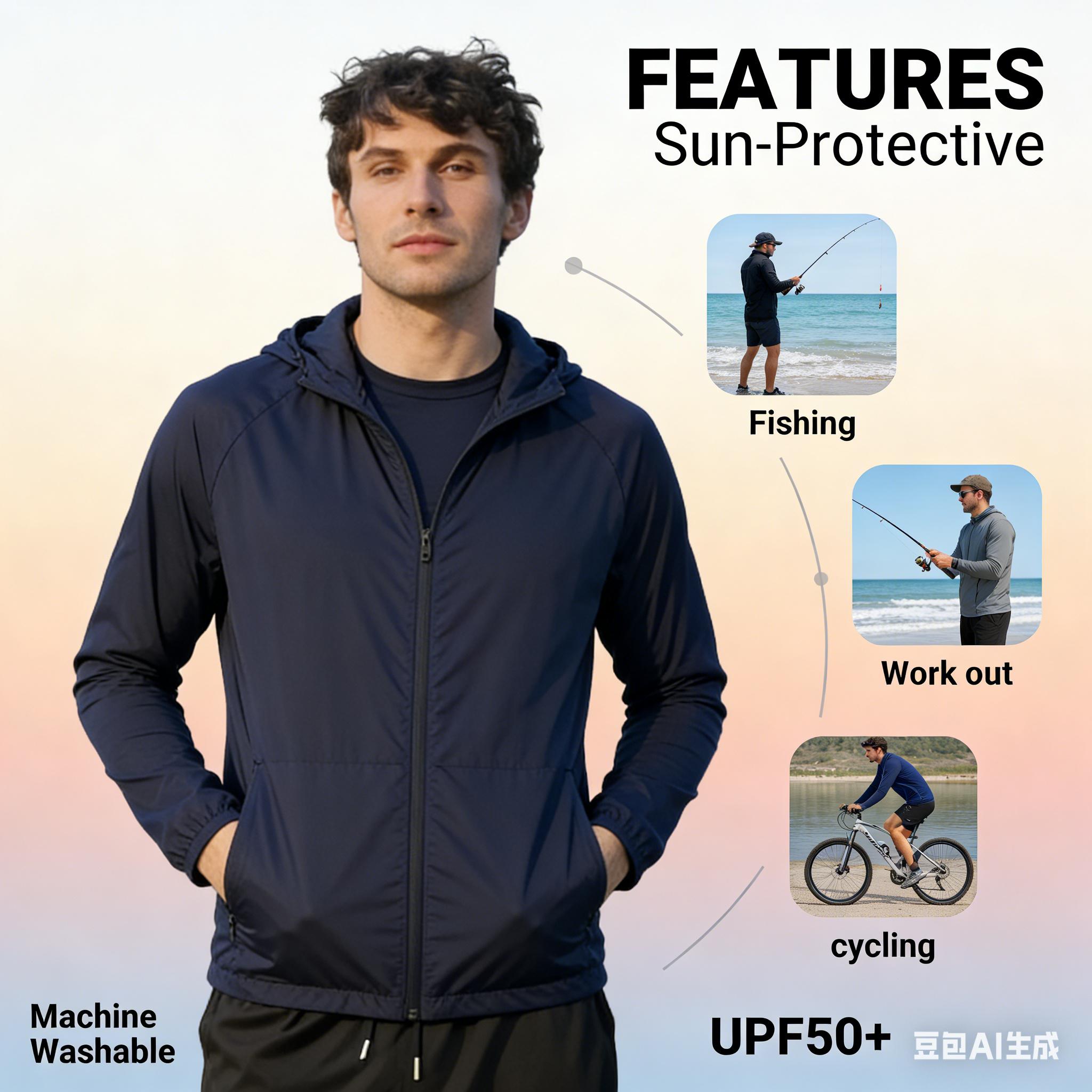 Yesuk 6-SHIRT PACK Hi Visibility ultra light weigh Long sleeve hoodie shirt / 100 % polyester birdeye Fabric for quick dry AVAIALBE IN VARIOUS COLORS