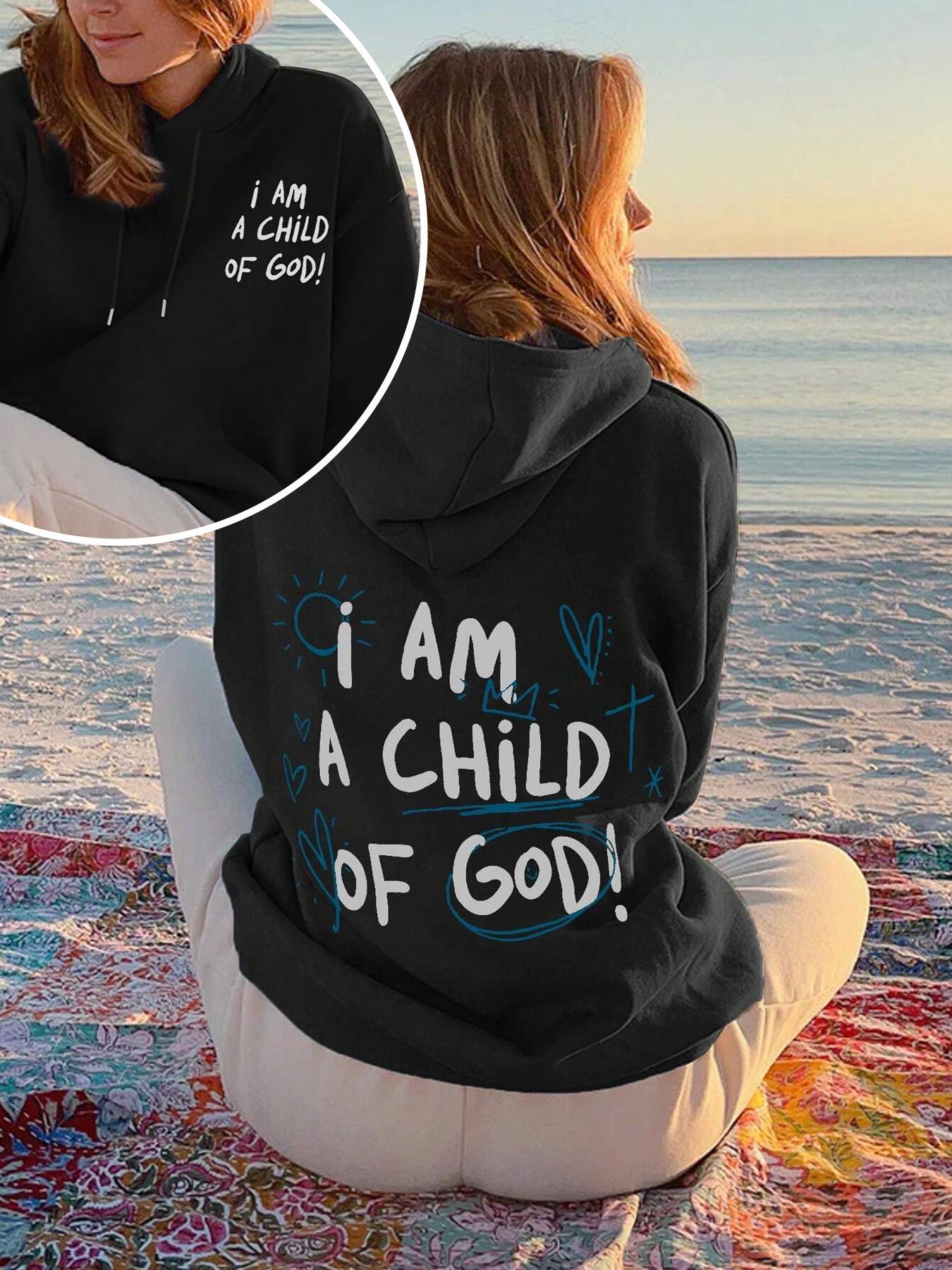 Women's Letter & Sun Print Graphic Hoodies Drop Shoulder Thermal Lined Hoodie, Fashion Casual Drawstring Pocket Hooded Sweatshirt for Daily Holiday Outdoor Wear, Ladies Clothes for Fall & Winter