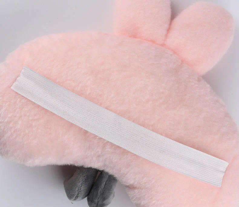 Woman Girl Neck Cushion Rabbit Car Accessories Seat Belt Shoulder Pad Animal Cervical Pillow Universal Headrest Cute Neck Pillow