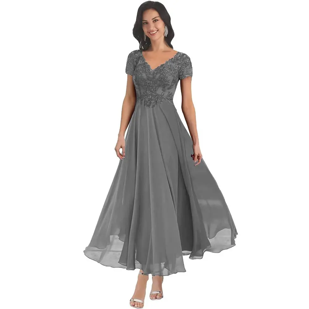 2026 New Overseas Warehouse Celebrity Short Sleeve Sexy AliExpress Long Evening Dress
