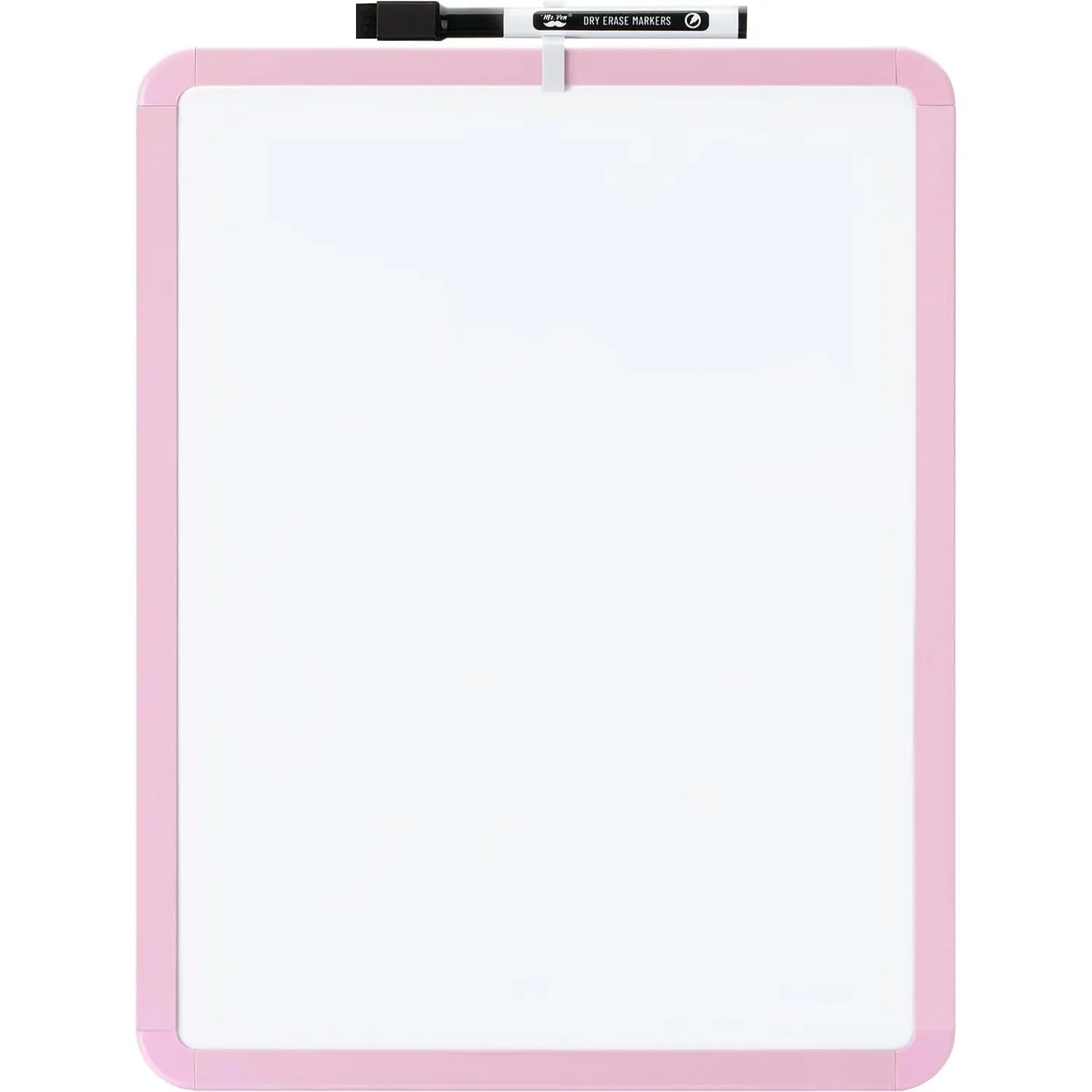 - Dry Erase Board, 14" x 11" with a Black Dry Erase Marker| Pink Frame, Small Mini White Board for Students, Fridge, Wall, Locker, Includes Double Sided Tapes