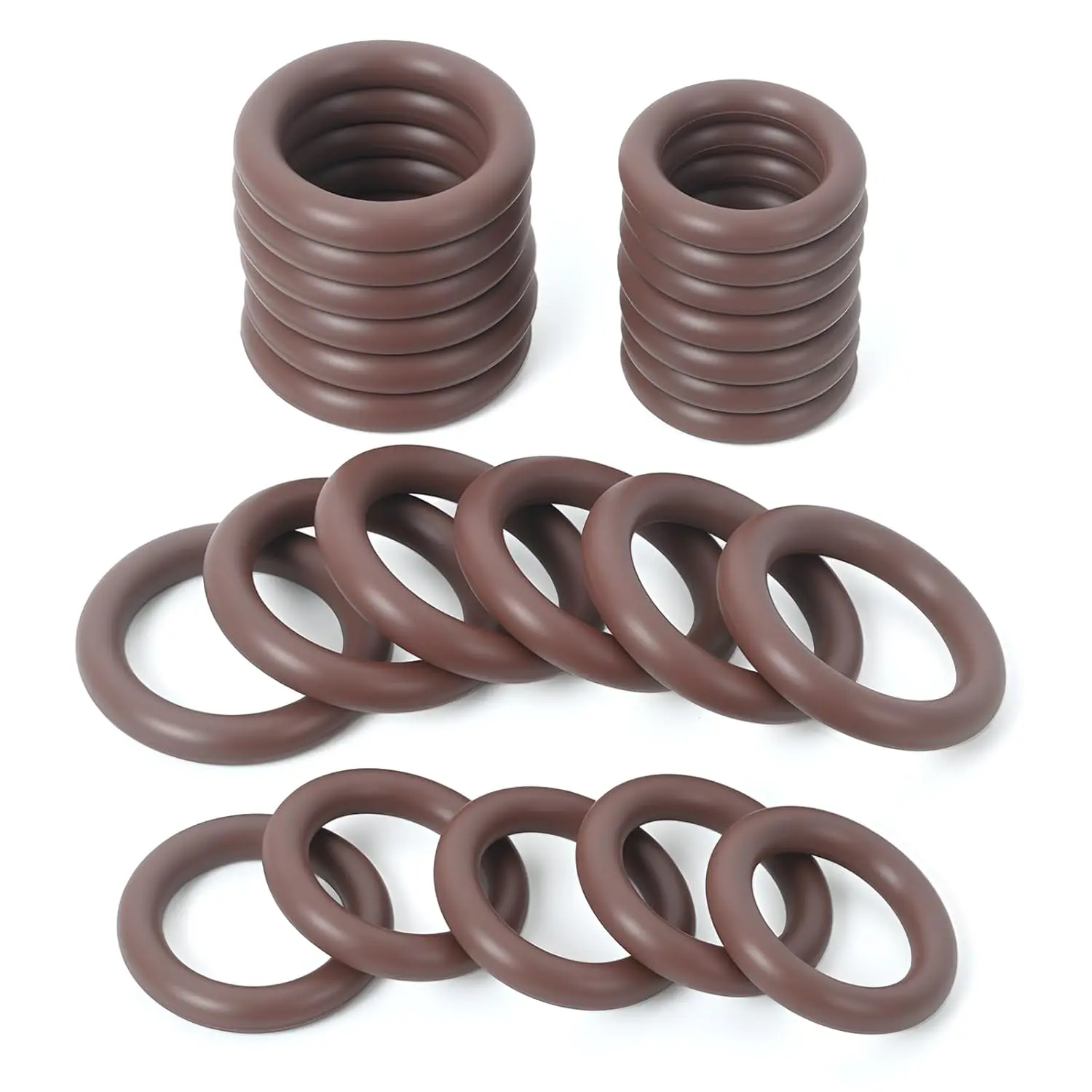24 count FKM O-Ring Seal Kit Compatible with 1/4" & 3/8"  Washer Quick Connect Couplers, Fits Hose,  , Wand Connections, Leak-Proof O Rings  Set