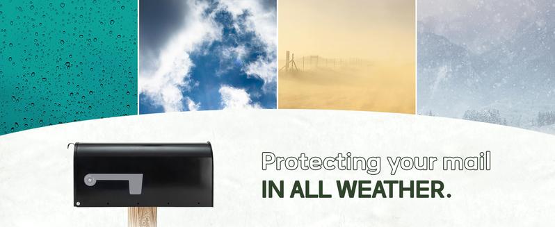 Galvanized Steel Post-Mount Mailbox 20"x8.7"x6.7" - Weatherproof Outdoor Lockable Mailbox with Anti-Rust Coating, Medium Capacity/Apartment Security Organiser Racks