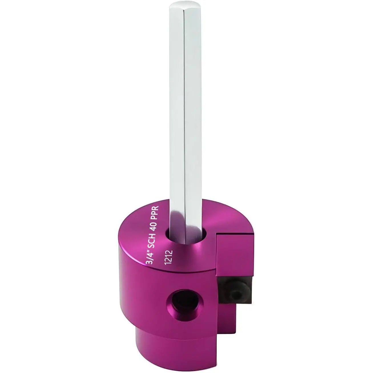 PVC Pipe Reamer Kit 1 count 3/4"(PPR75) for SCH 40 PVC CPVC ABS, High Hardness Carbide & Heavyduty  Reamer Tool 3/8" Hex Shaft Fits 1/2" Drills for Exhaust Drain Water Pipe