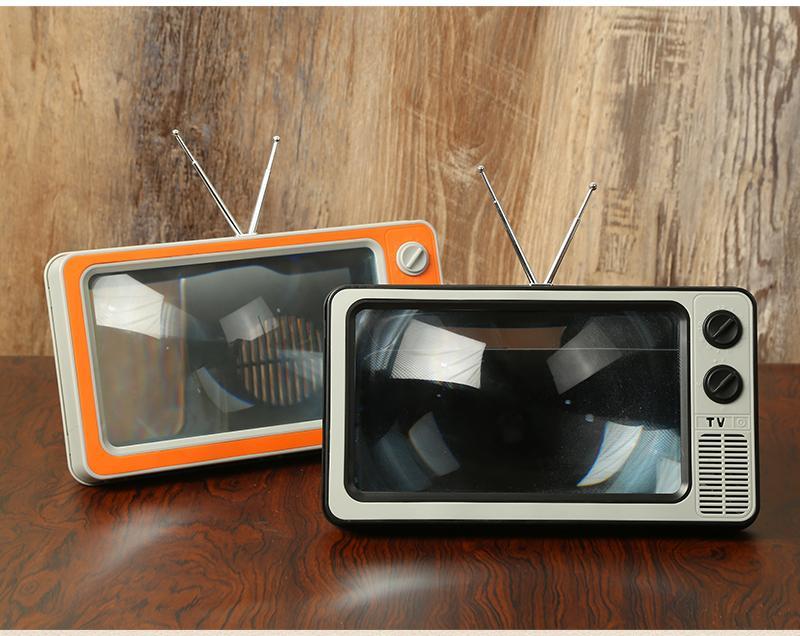 Phone Screen Magnifier Enlarged Expand Stand Phone Holder HD Video Amplifier Eyes Protection Retro TV Box