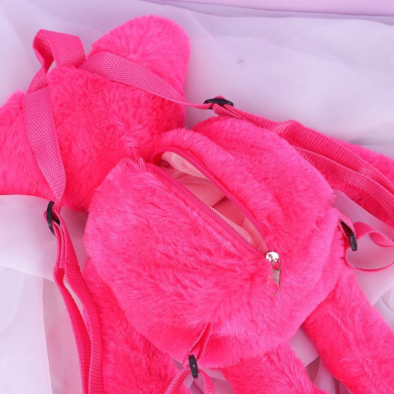 Poppy Playtime Huggy Wuggy Backpack Plush Toy Soft Stuffed Animal Bag Horror Game Gift for Kids Fans