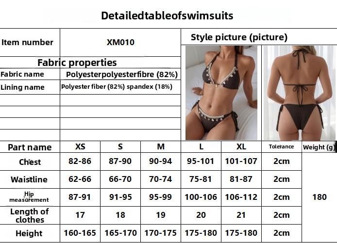 Exquisite Shell-Decorated Triangle Bikini | Trendy Summer Beachwear