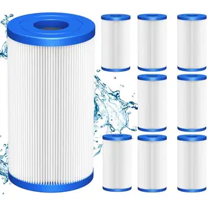 8 PACK 20 Micron 5" x 2.5" Water Filter Replacement Cartridge Compatible with Most Cold Plunge System, Ice Bath, Ice Pod, Water Chiller, Under-Sink Filters
