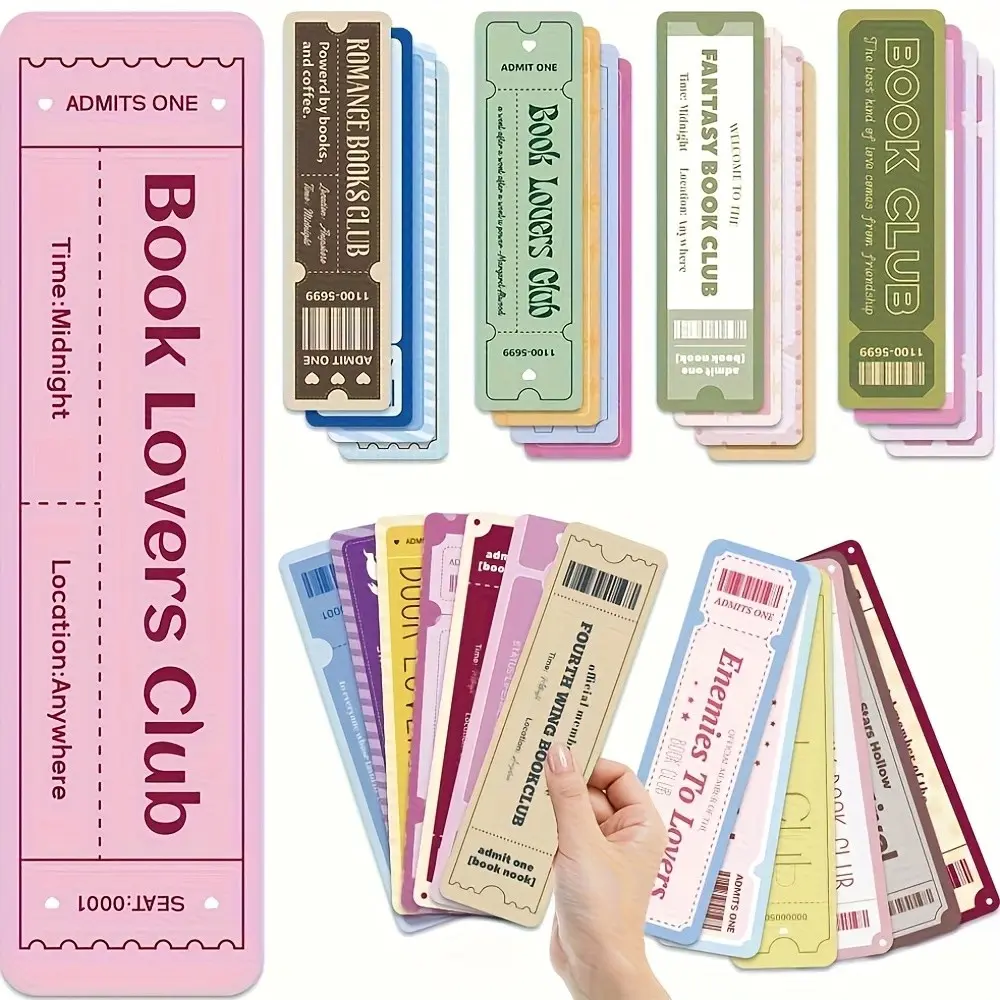 30 Creative Bookmarks Set, Reading Lover Bookmark Cards, Marking Pages, Office Supplies, Multiple Colors, Random Style, Perfect Gift Choice