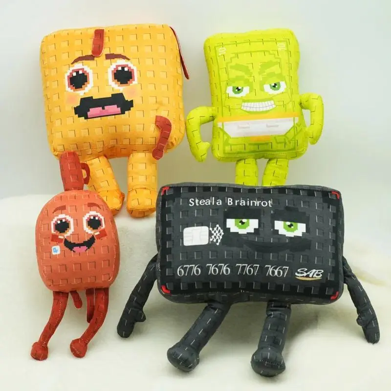 2026 Anime STEAL A BRAINROT Plush Cute Meow Jandel Cerberus 67 House No. 9 Esok Sekolah Plushie Doll Toy Birthday Gift For Kid