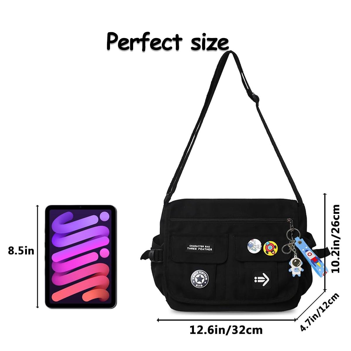 Unisex Crossbody Phone Bag | Multi-pocket, High-Quality | Daily Commuting & Shopping Bag (Random Badge) Stylish, Practical everyday Shoulder Bag Unisex Crossbody Phone Bag | Multi-pocket, High-Quality | Daily Commuting & Shopping Bag (Random Badge) Stylish, Practical everyday Shoulder Bag