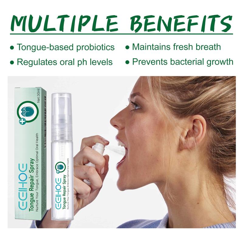 Tongue Repair Spray - Soothes White Coating, Relieves Dryness & Swelling - Oral Care Solution for Healthy Tongue & Fresh Breath