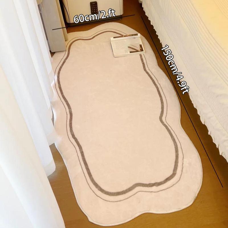 Irregular Cloud Shaped Rug, Modern Indoor Rug, 1 Count Modern Simple Soft Floor Mat, Creative Fashion Home Decor for Living Room Bedroom, Vanity Decor Accessories