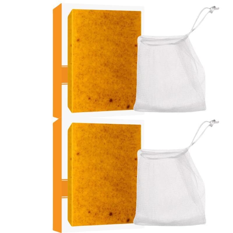 Kojic Turmeric Face Soap, Kojic Soap, Face Cleansing Soap, Turmeric Face and Body Soap, Kojic Face and Body Soap, Brightening Soap savon  artisanal