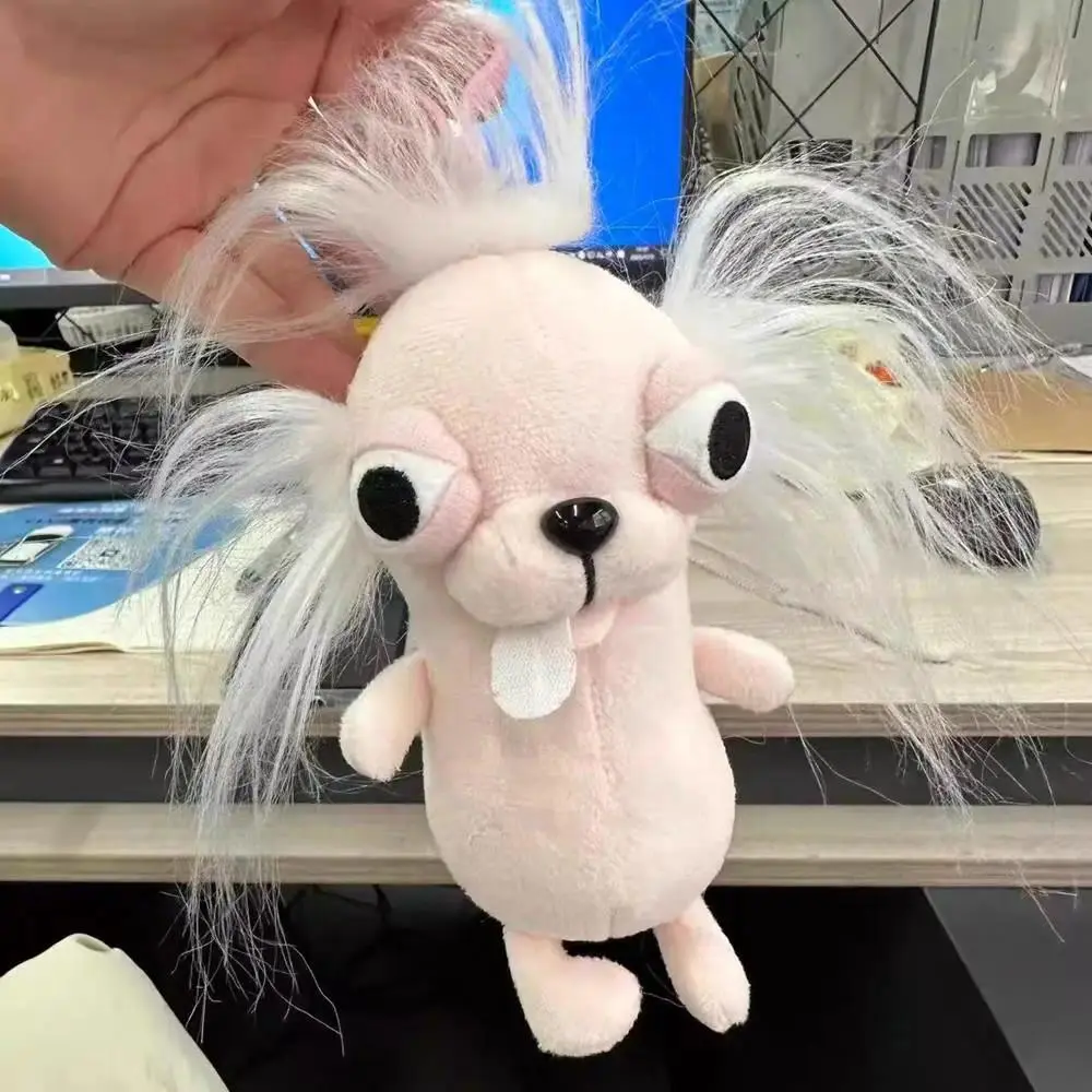Cute Plush Pet Puppy Keychain Stuffed Animals Chihuahua Doll School Backpack Pendant Weird Cute Plush Puppy Pet Gift Kids Toy