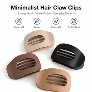 Popular hair claw clip set, seamless matte claw clip for the back of the head, rectangular shark clip hair accessory for women