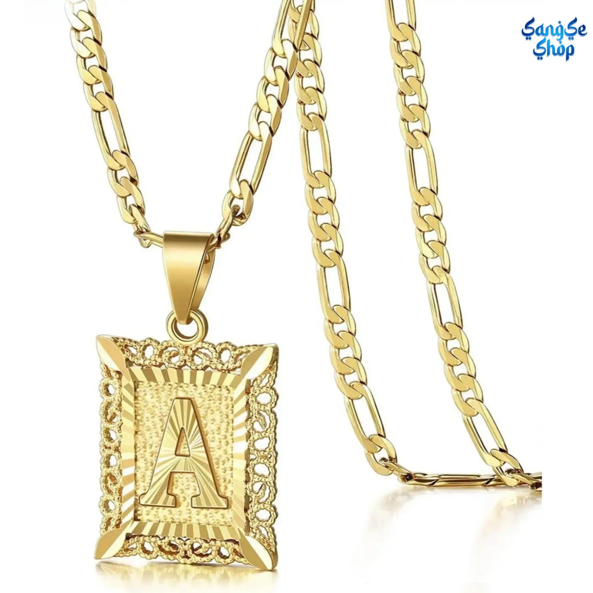 Unisex A-Z Letter Pendant Necklace - Punk Initial Charm for Luggage & Bags, Personalized Alphabet Chain Accessory for Daily Wear, Birthday Gifts