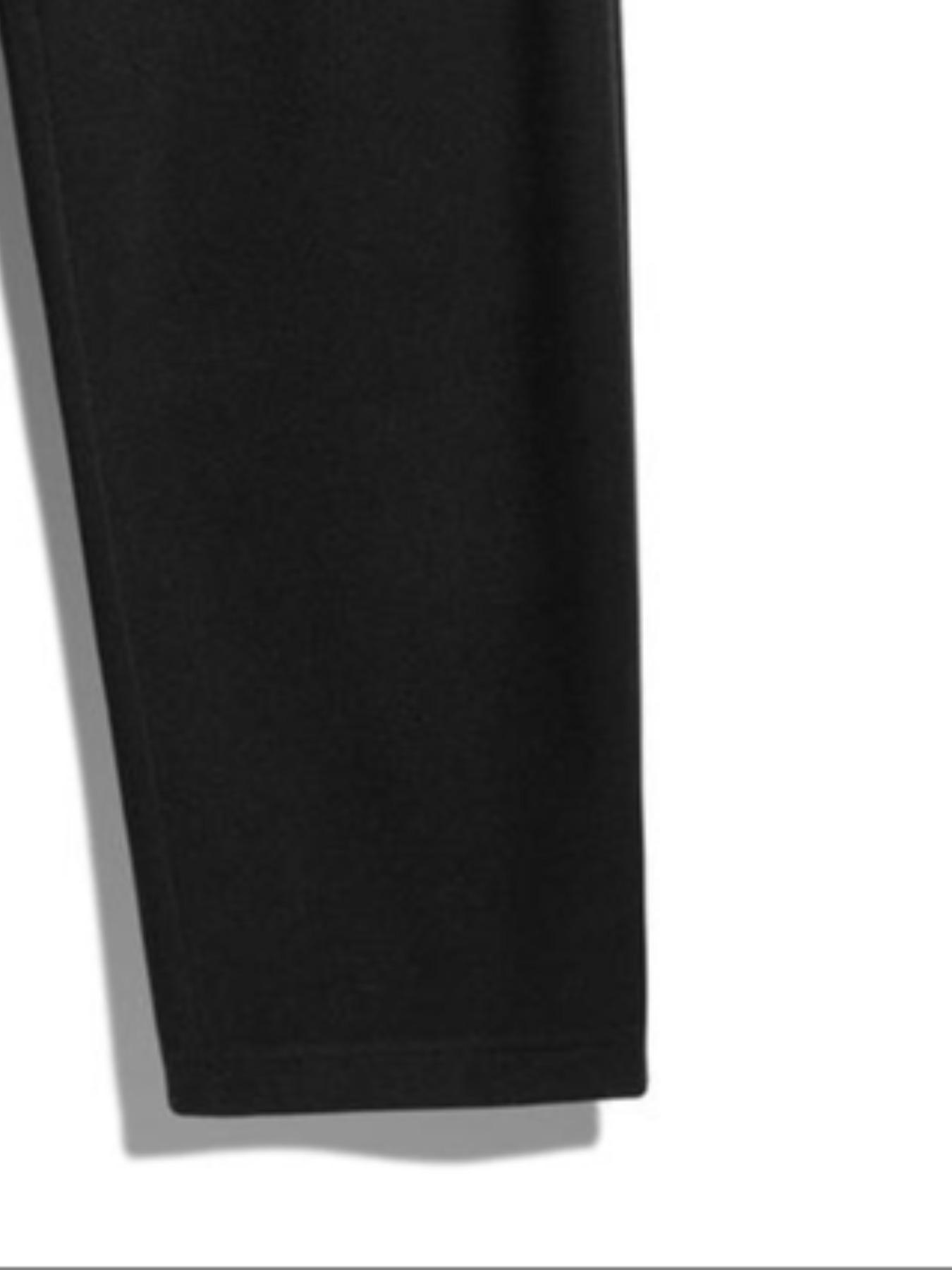 Men’s Regular Fit Solid Drawstring Waist Sweatpants, Casual Pocket Design Pants for Fall & Winter, Men’s Trousers for Everyday Wear, Yoga Training Pants, Vacation Outfits, Essentials, Men’s Outfits