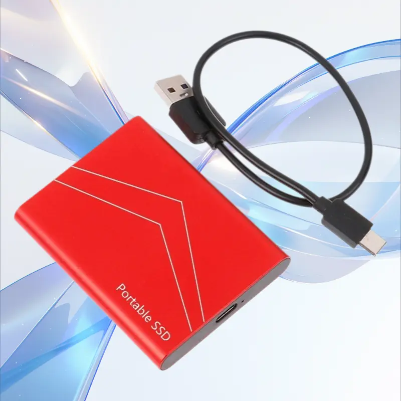 Upgraded 500G Portable Solid State Drive High Speed Type-C Interface External Storage For File Backup & Data Transfer