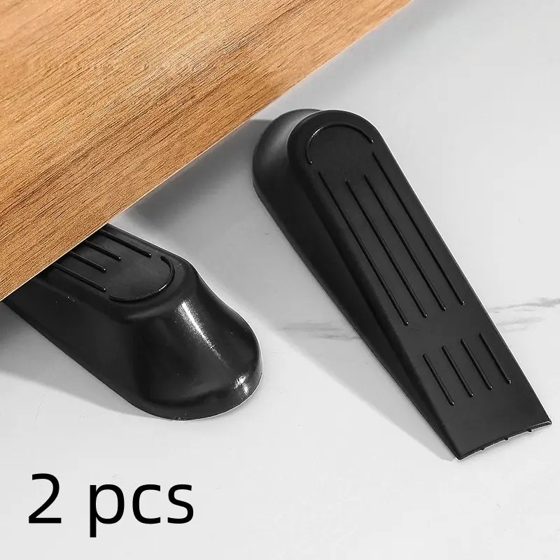 2pcs/4pcs Mobile Door Stopper, Home Safety Door Top, PP+tpr Plastic Door Wedge, Suitable for Floor Door Bottom, Thick Carpet Door Gap, Door Protector