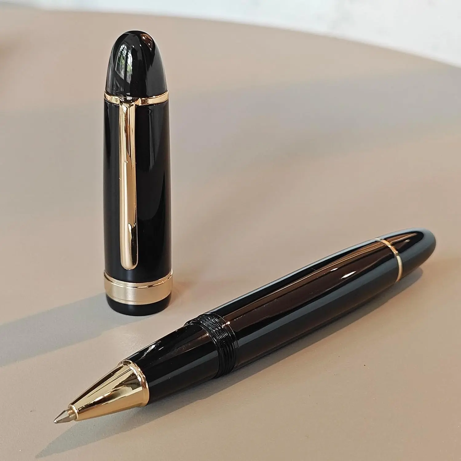 JD 149 Signature Ballpoint Pen – Luxury Metal Barrel, Smooth Twist Action, Black Ink Pen for Office, Business, School,  Box Included ( Clip, Black Ink)