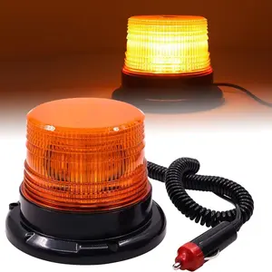 LED Beacon Light, Amber 24 LED Mini Car Rooftop Light Bar For Vehicles Tractors