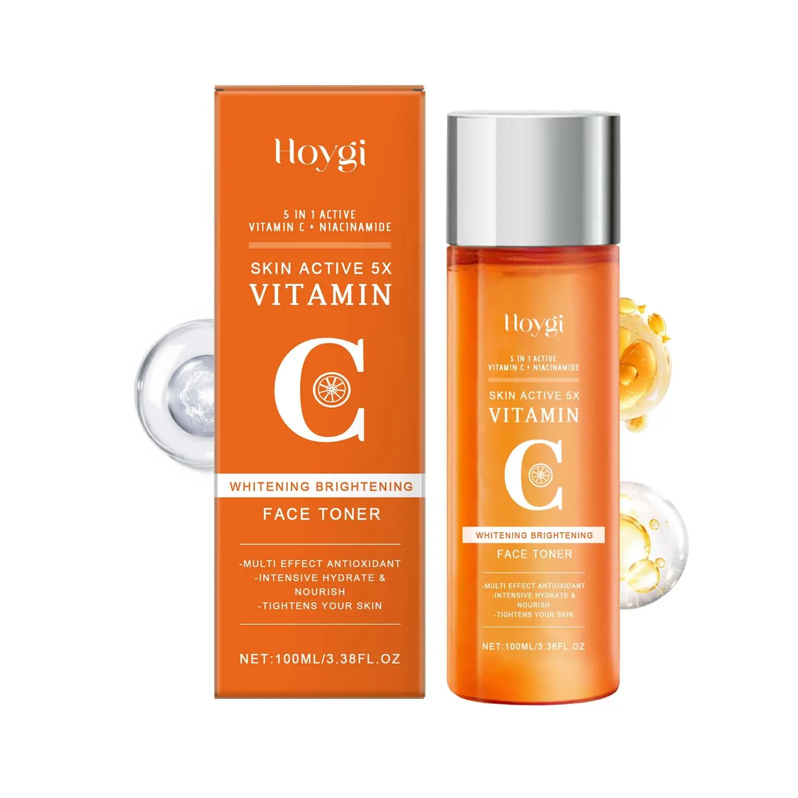 Hoygi Vitamin C Hydrating Toner, Gentle Moisturizing Refreshing Brightening Pore Minimizing Facial Toner