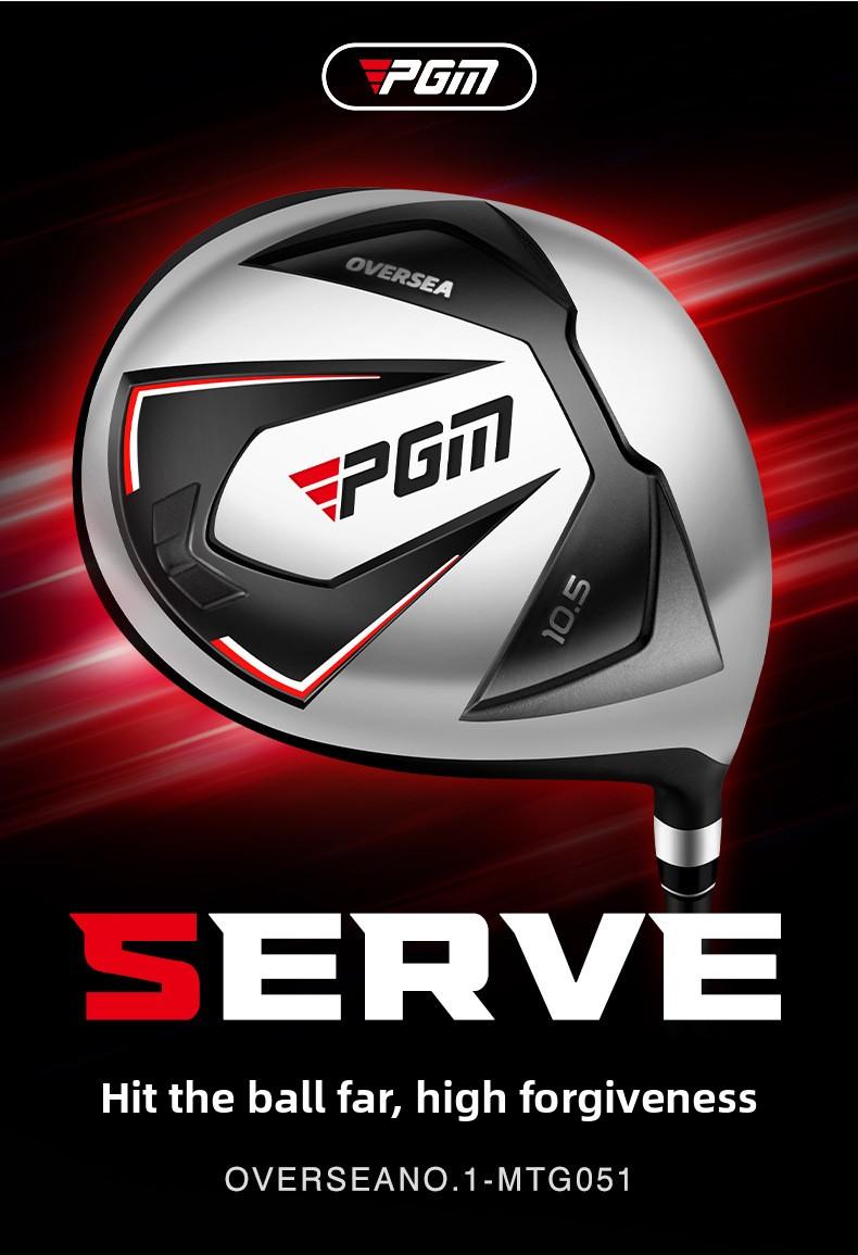 PGM Golf Woods – Single Driver (No.1 Wood) – Men's/Women's Right-Handed – Hot-Selling Golf Club