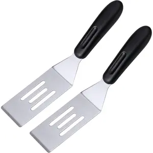 2 Pack Mini Spatula Stainless Steel Small Spatula For Kitchen, Metal Spatula For Cooking Brownie Cookie Lasagna, Pie Server, Cake & Pancakes Serving Spatulas