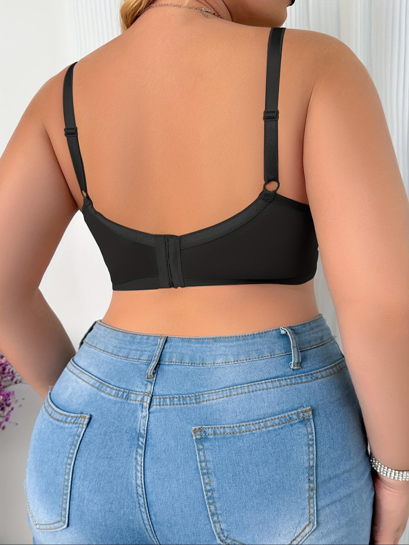 Plus-Size Women's seamless and sexy bra, with underwire for firm support, comfortable for everyday wear, Underwire Brassiere