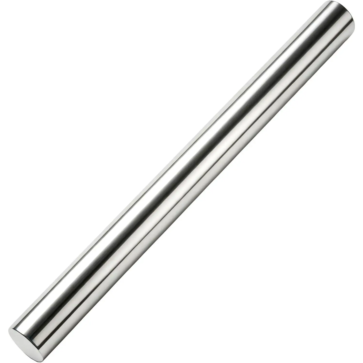 Stainless Steel Rolling Pin - Metal  Rolling Pins for Baking - 16.8 Inch Heavy Duty Large Dough Roller for Pizza, Pasta, Bread, Tortilla, Cookie, Pie & Pastry, Baking Supplies, 1 count