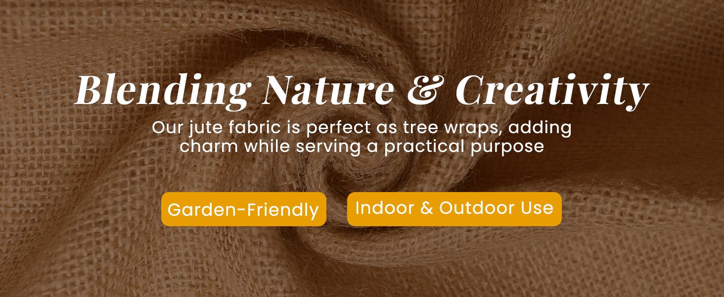 Tepo Burlap 25" x 15 Feet (5 Yards) – Natural Jute for, Wrapping, and Decorations - Eco-Friendly Multipurpose High-Density for Home,, and Rustic Wedding