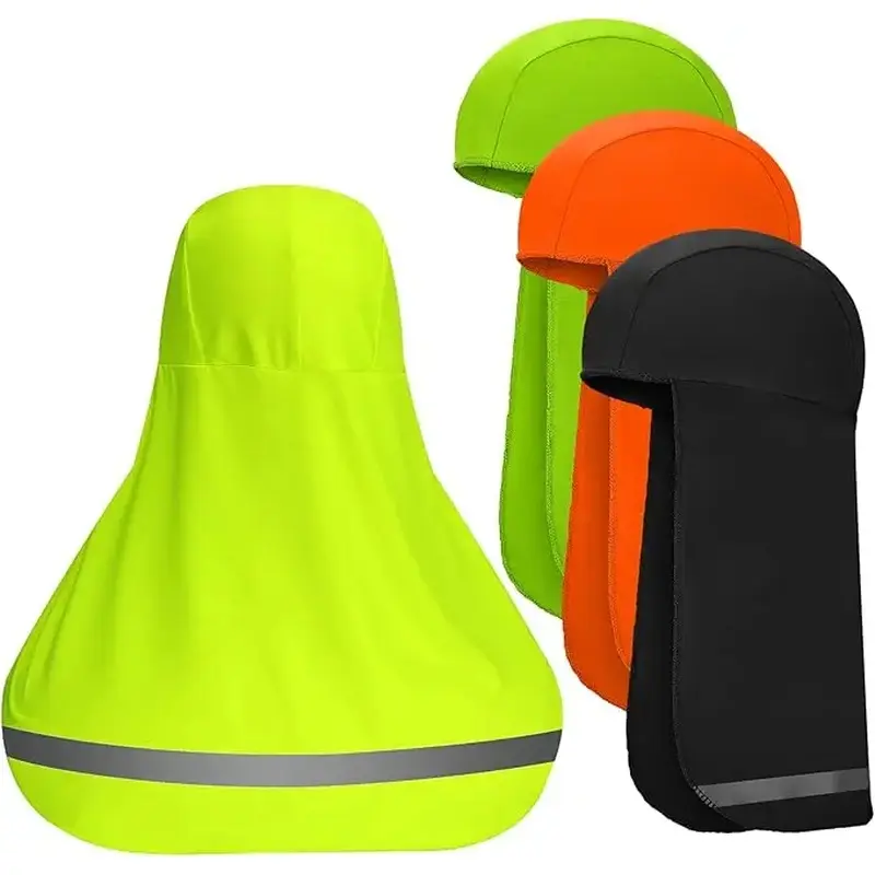 4-Piece Cooling Skull Cap Set Pack with Neck Flap - 1 Size Hard Hat Liner, Hard Hat Accessories for Outdoor Work, Fishing, One Size, Four Pieces