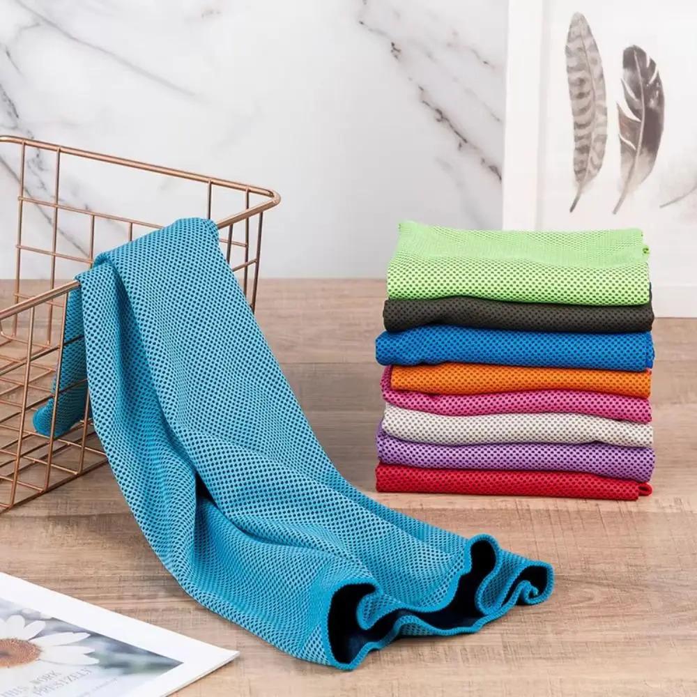 Quick Dry Mini Cooling Towels 3 Pack with EVA Storage Case, Breathable Sweat Absorbent Towel for Fitness, Outdoor & Gym Use