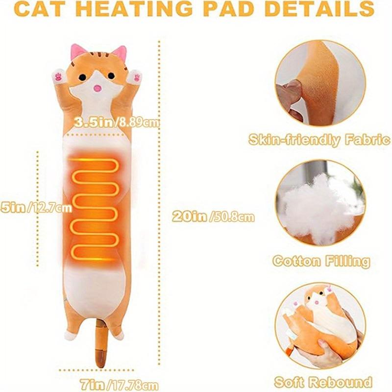 USB-Powered Heating Pad with Adjustable Temperature & Timer, Soft Fabric with Cute Cat & Fox-like Design - USB Plug-in Heating for Neck, Waist, Abdomen - Ideal for Women'S Menstrual Cramps, Christmas Gifts, Festive Use - Safe & Portable Hea