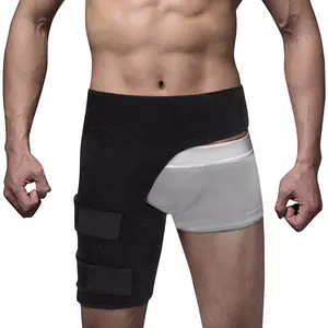 Breathable Adjustable Hip Compression Support Brace, Groin & Thigh Wrap for Sciatica Relief, Sports Injury Recovery, Pulled Muscles & Hip Flexor Pain