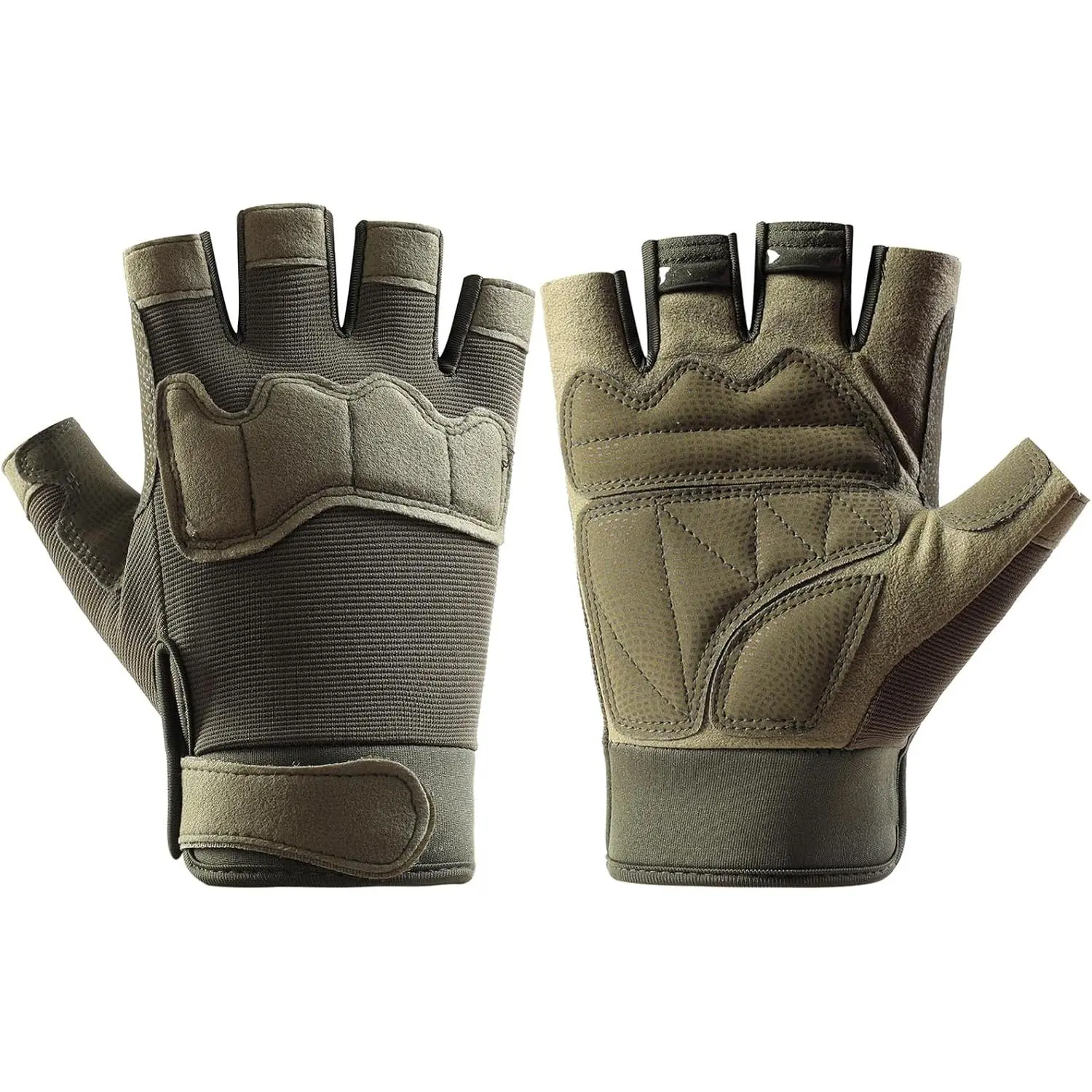Fingerless Outdoor Gloves for Men Women, Knuckle Protection Knuckles Gloves for Ebike Cycling Hiking  Riding,  Glove for Men Women