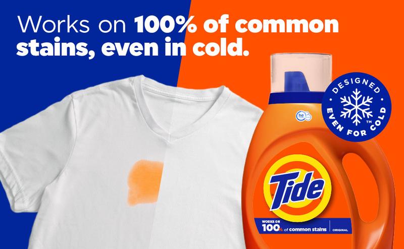 Tide Liquid Laundry Detergent, Original Scent, 125 fl oz, 100 Loads, Boosted Clean Even in Cold Water with Concentrated Washing Soap