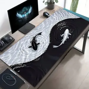 Silica Gel Mouse Pad, Large Size, Non-Sponge Rubber Base, Ideal for Gamers, Office, School, Home Decor, Washable, Durable Design