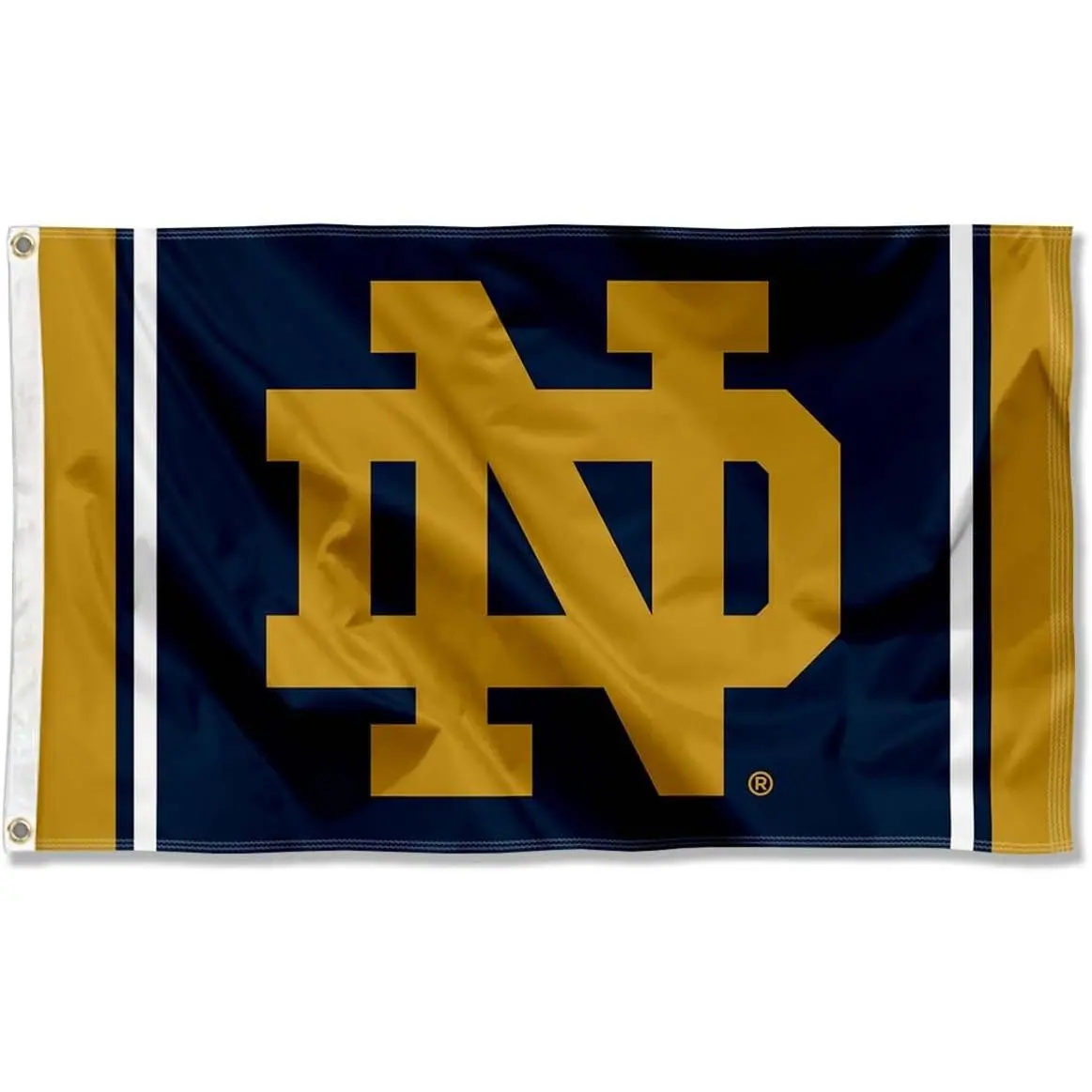 WinCraft Irish Team ND Logo 3x5 Polyester Single Banner Flag - Lightweight, Fade-Resistant Sports Collectible with Prints, 60x90cm/2x3ft Flag for Indoor, Outdoor Wall Decoration, Party Use