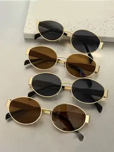 4 Pairs Fashion Rhombus Frame Women's Glasses, Metal Frame PC Lenses, Casual Wear Accessories, Stylish Eyewear for Daily Use
