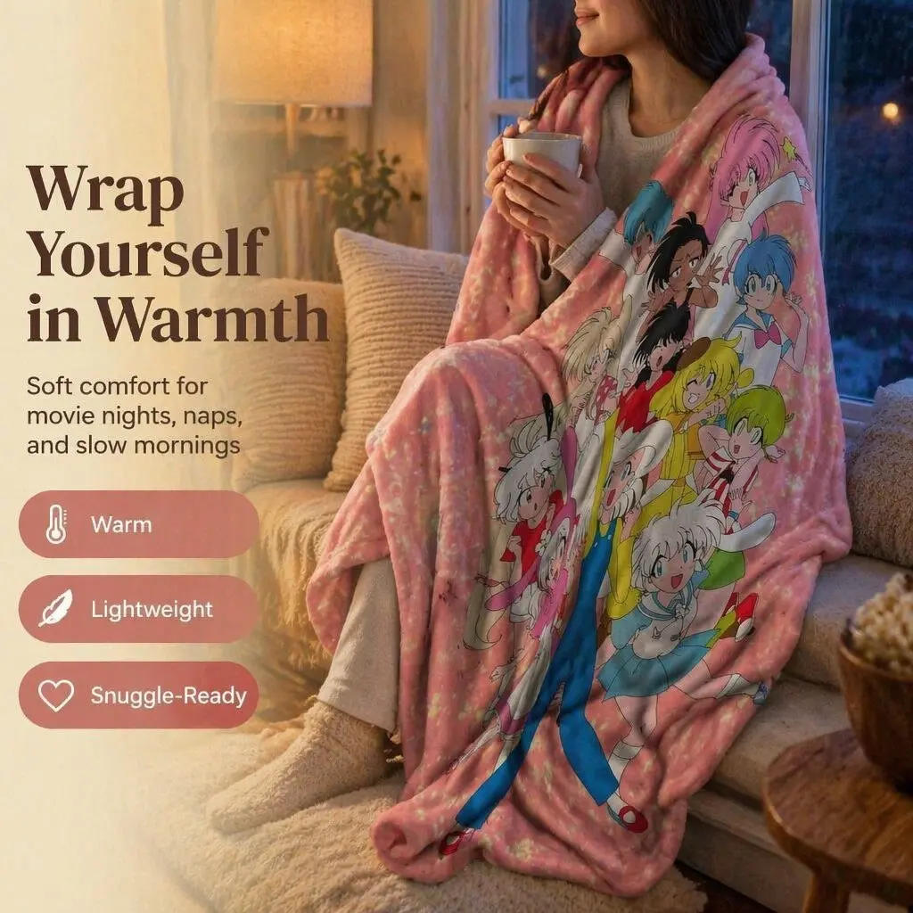 Cute Flannel Blanket, Soft and Comfortable, Ideal Gift for Bed and Sofa, Cozy Throw Blanket Box, Perfect for Home Decor