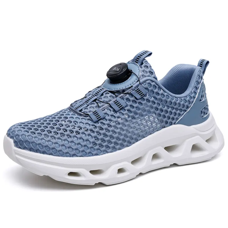 2026 New Men's Shoes Breathable Fashionable Mesh Sports Shoes Trendy Versatile Knob-style Running Casual Shoes 9881