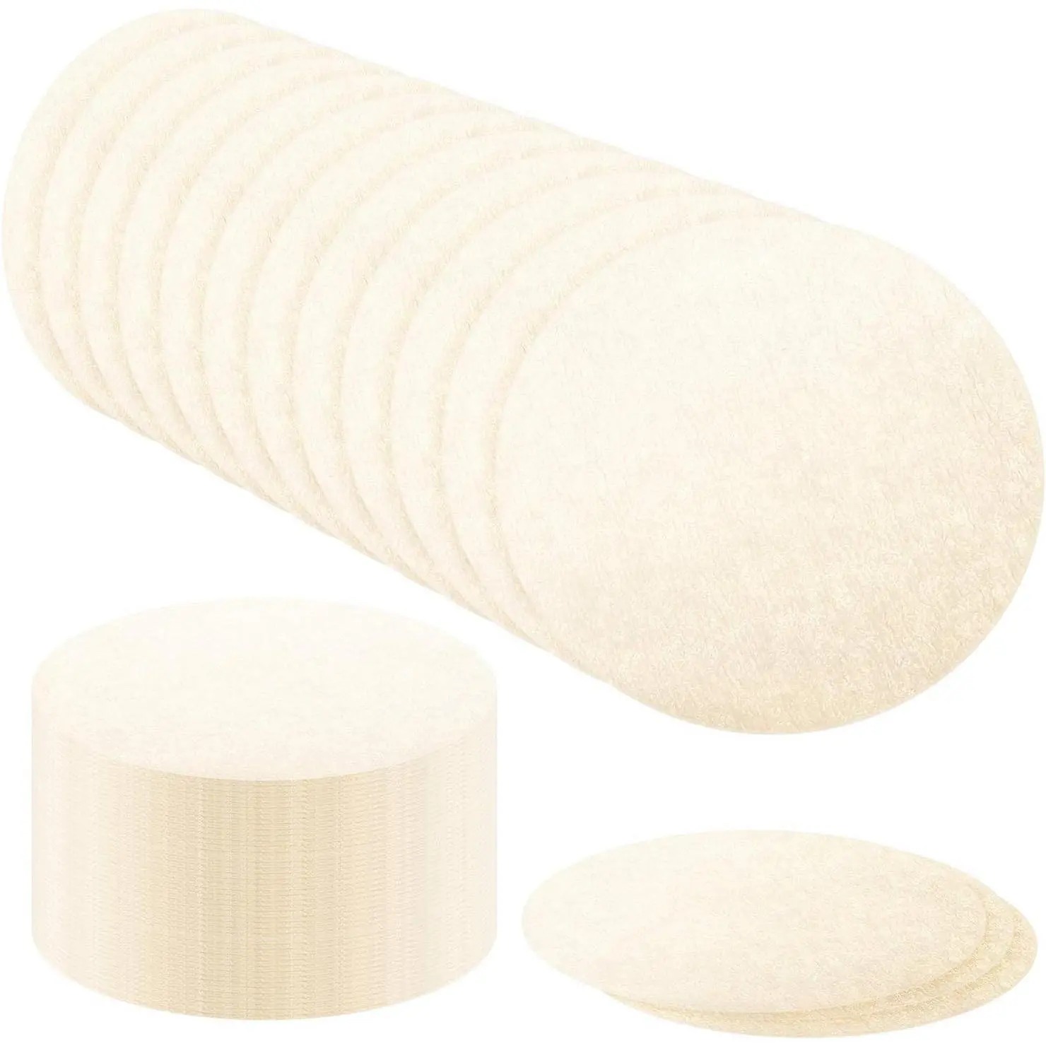 500 Pieces Replacement Paper Filters Compatible with Aeropress Coffee Makers Round 2.5 Inch Paper Filters Disposable for Espresso Coffee Makers (Unbleached)